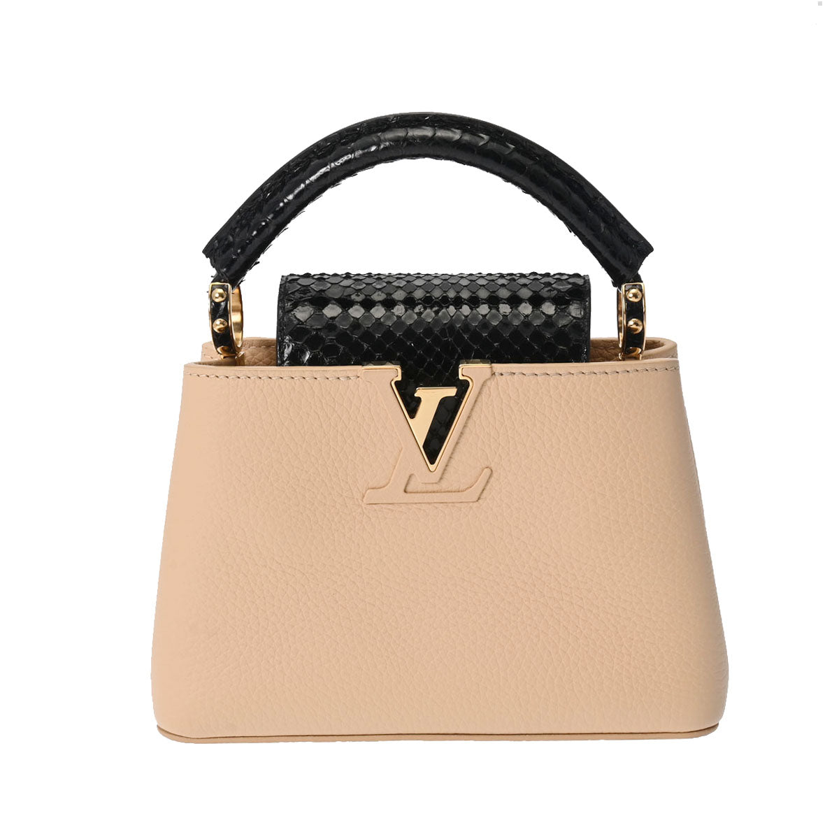 ルイヴィトンカプシーヌ MINI 2WAY ベージュ/黒 レディース トリヨンレザー ハンドバッグ N96265 LOUIS VUITTON 中古 –  銀蔵オンライン