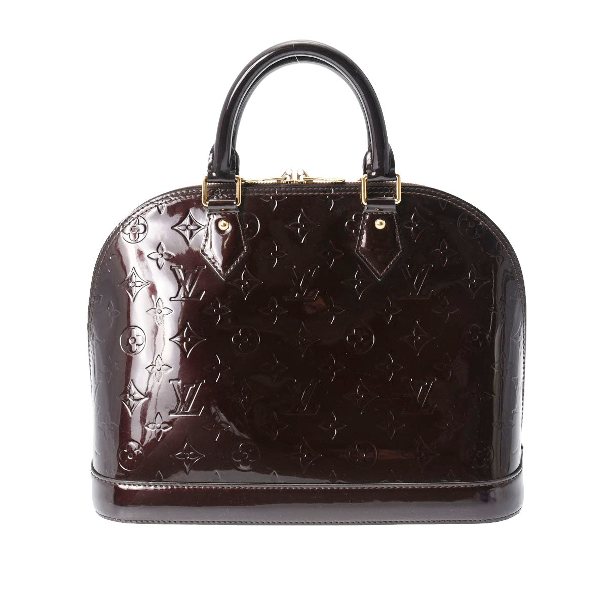 LOUIS VUITTON ルイヴィトン ヴェルニ アルマ PM アマラント M91611 レディース モノグラムヴェルニ ハンドバッグ Bランク  中古 銀蔵