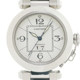 CARTIER カルティエ パシャC ビッグデイト W31055M7 メンズ SS 腕時計 自動巻き 白文字盤 Aランク 中古 銀蔵