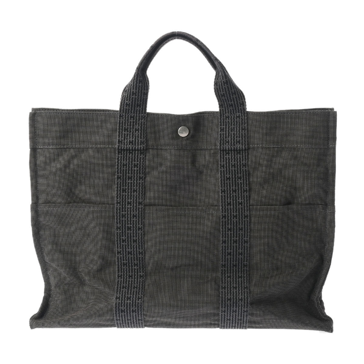 HERMES エルメス エールライン MM 旧型 グレー シルバー金具 - ユニ 