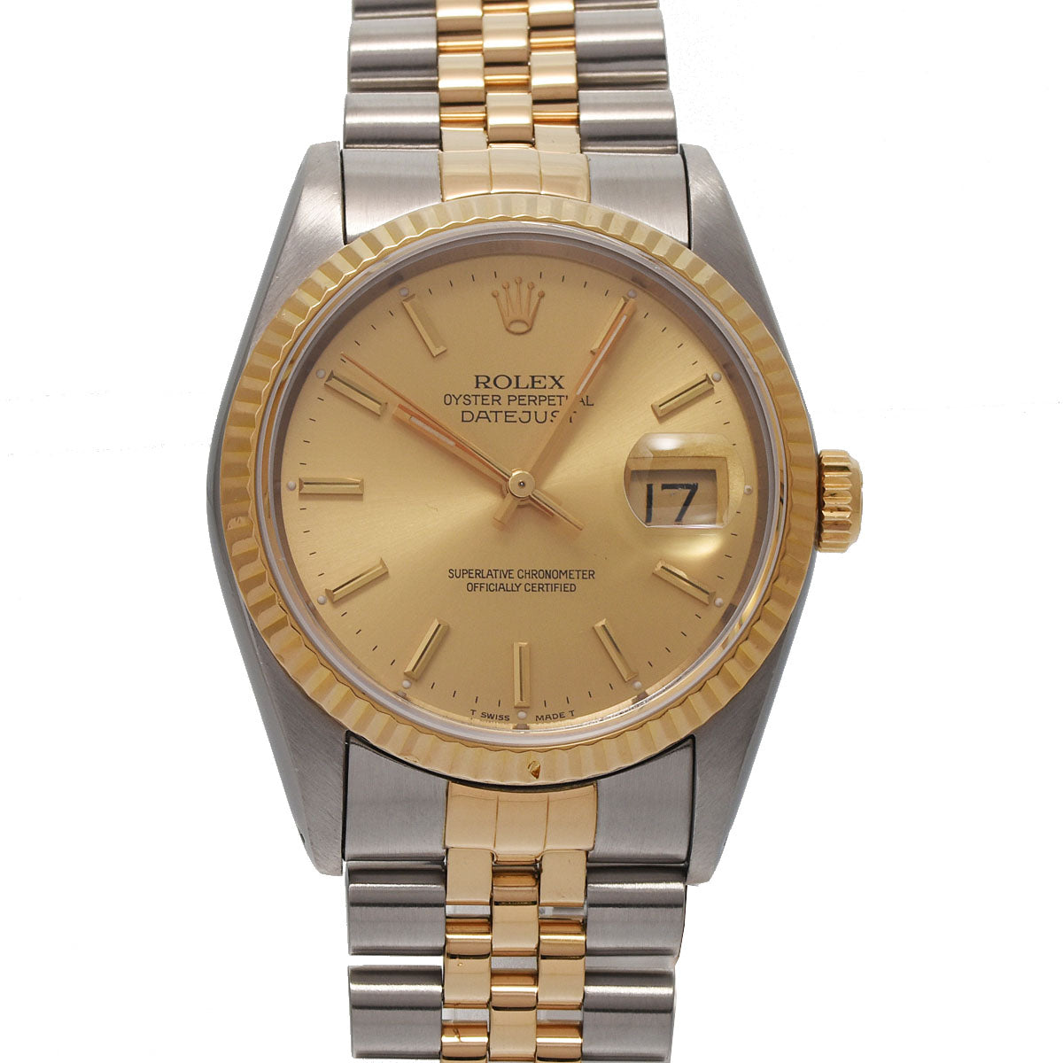 ROLEX ロレックス デイトジャスト 16233 メンズ YG/SS 腕時計 自動巻き ゴールド文字盤 Aランク 中古 - アウトレット取扱店