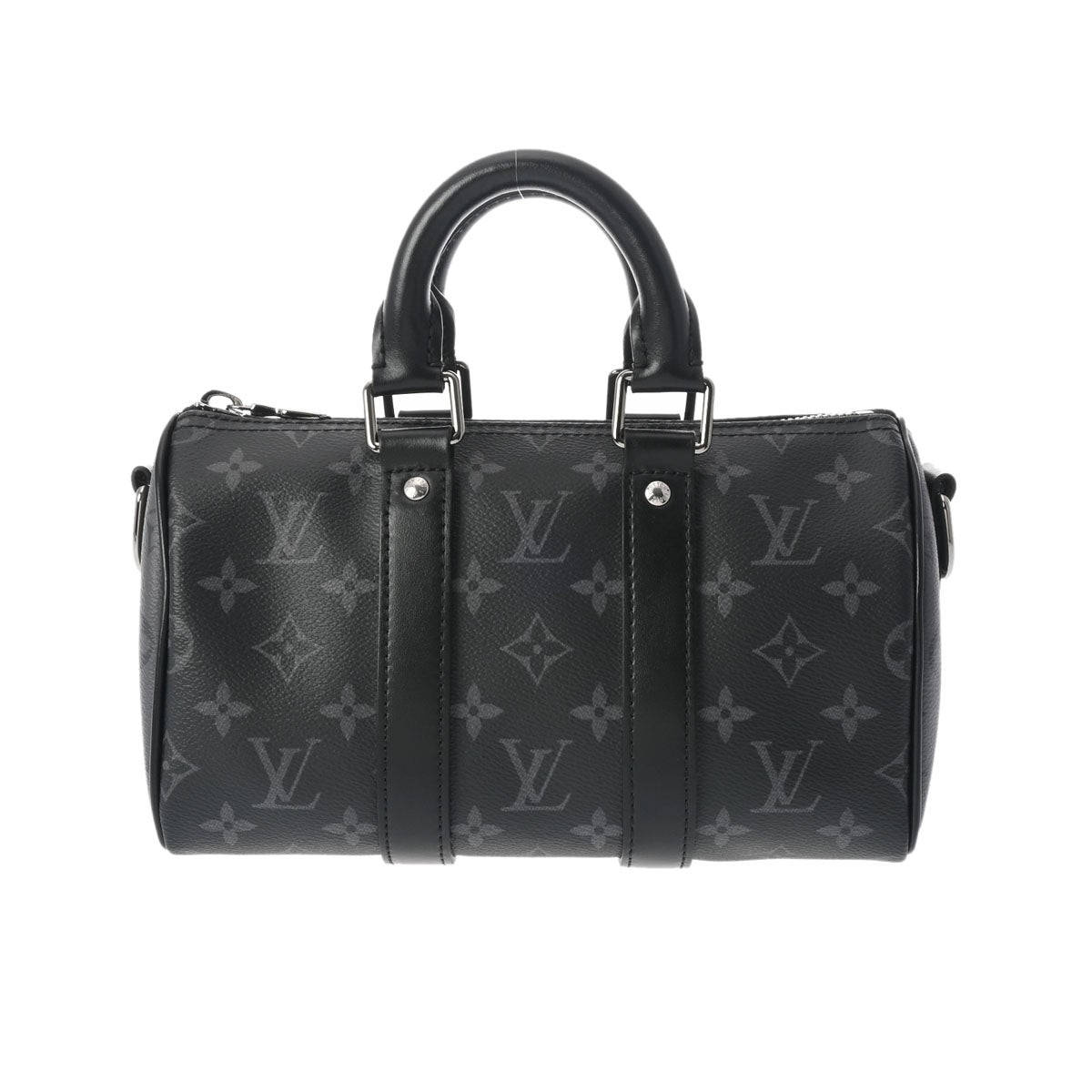 LOUIS VUITTON ルイヴィトン モノグラムエクリプス キーポルバンドリエール 25 ブラック M46271 メンズ モノグラムキャンバス  ボストンバッグ Aランク 中古 - 超特価のお買い