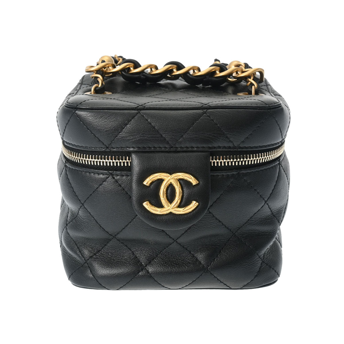 シャネル スモールバニティ チェーンショルダー 42976 黒 レディース