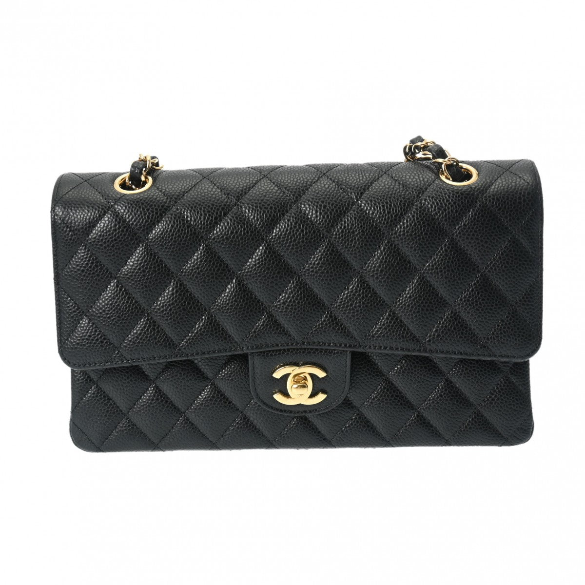 CHANEL シャネル マトラッセ チェーンショルダー 25cm ブラック ゴールド金具 A01112 レディース キャビアスキン ショルダーバッグ  未使用 - 工場 直売店