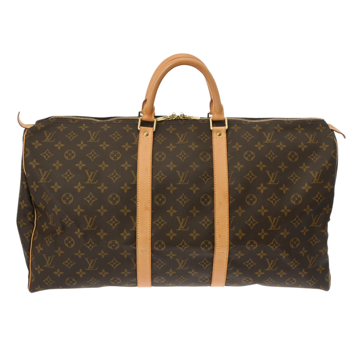 LOUIS VUITTON ルイヴィトン モノグラム キーポル 55 ブラウン M41424 ユニセックス モノグラムキャンバス ボストンバッグ  ABランク 中古 - 販売 安い