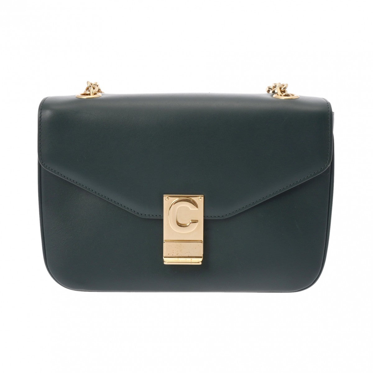 【未使用級】セリーヌ セーバッグ ショルダーバッグ パイソン チェーン 金 未使用級】セリーヌ セーバッグ ショルダーバッグ パイソン チェーン