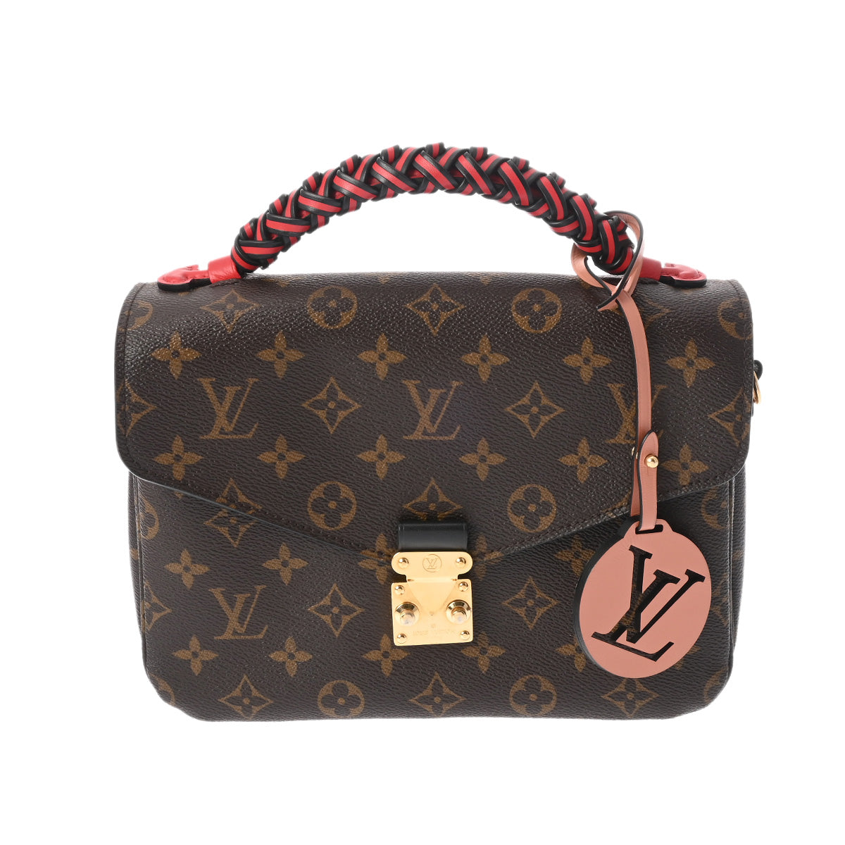 LOUIS VUITTON ルイヴィトン モノグラム サンミシェル コクリコ M44031 レディース モノグラムキャンバス エピレザー  ショルダーバッグ Aランク 中古 - ブランドを選択する