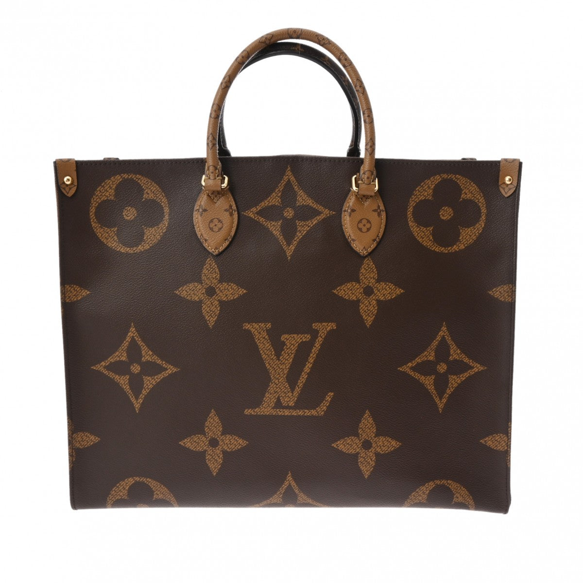 LOUIS VUITTON ルイヴィトン モノグラムジャイアント オンザゴー GM 旧型 2WAYトート ブラウン M44576 ユニセックス  モノグラムキャンバス ハンドバッグ Aランク 中古 - 全国販売