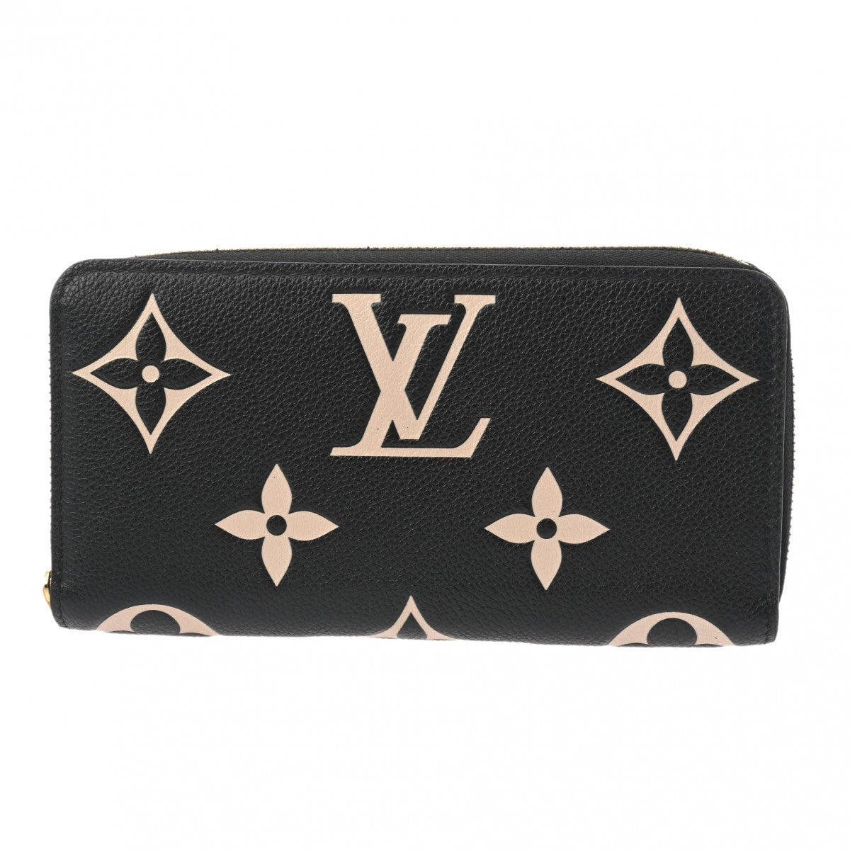 Louis Vuitton モノグラム 財布 ルイヴィトンバイカラー ジッピーウォレット 43006 ブラック/ベージュ