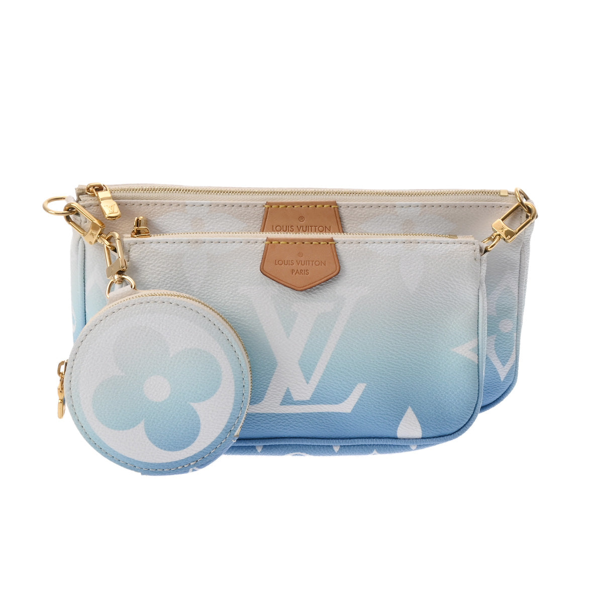ルイヴィトン ミュルティ ポシェット アクセソワール 14145 ブルー