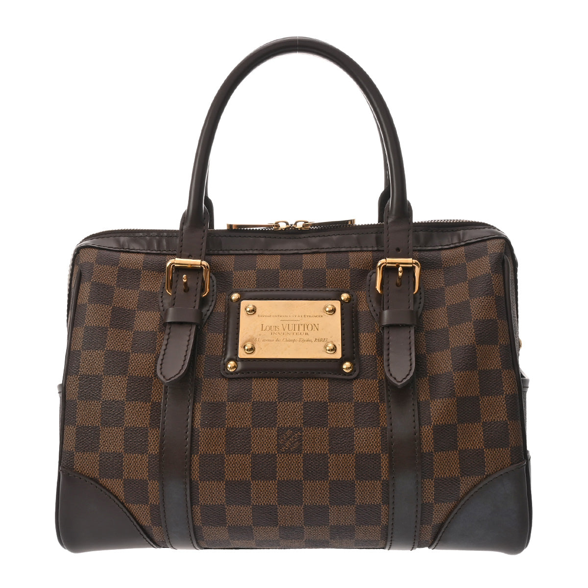 極美品 LOUIS VUITTON ルイヴィトン バークレー ダミエN52000 ルイヴィトン バークレー 14137 ブラウン レディース ダミエ