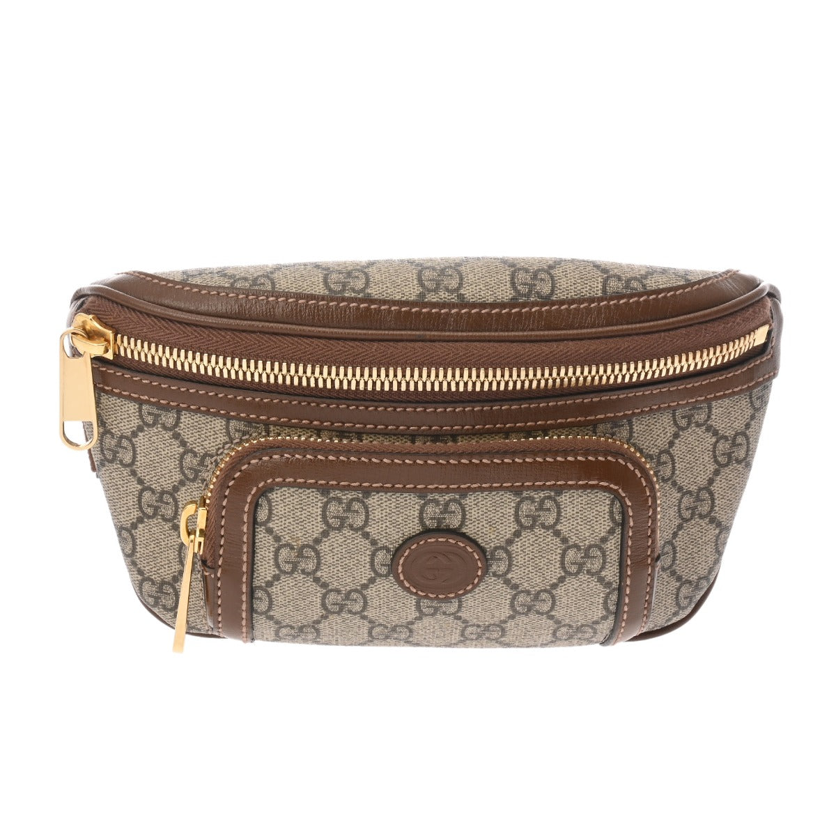 グッチ インターロッキング ベルトバッグ ベージュ/ブラウン ユニ