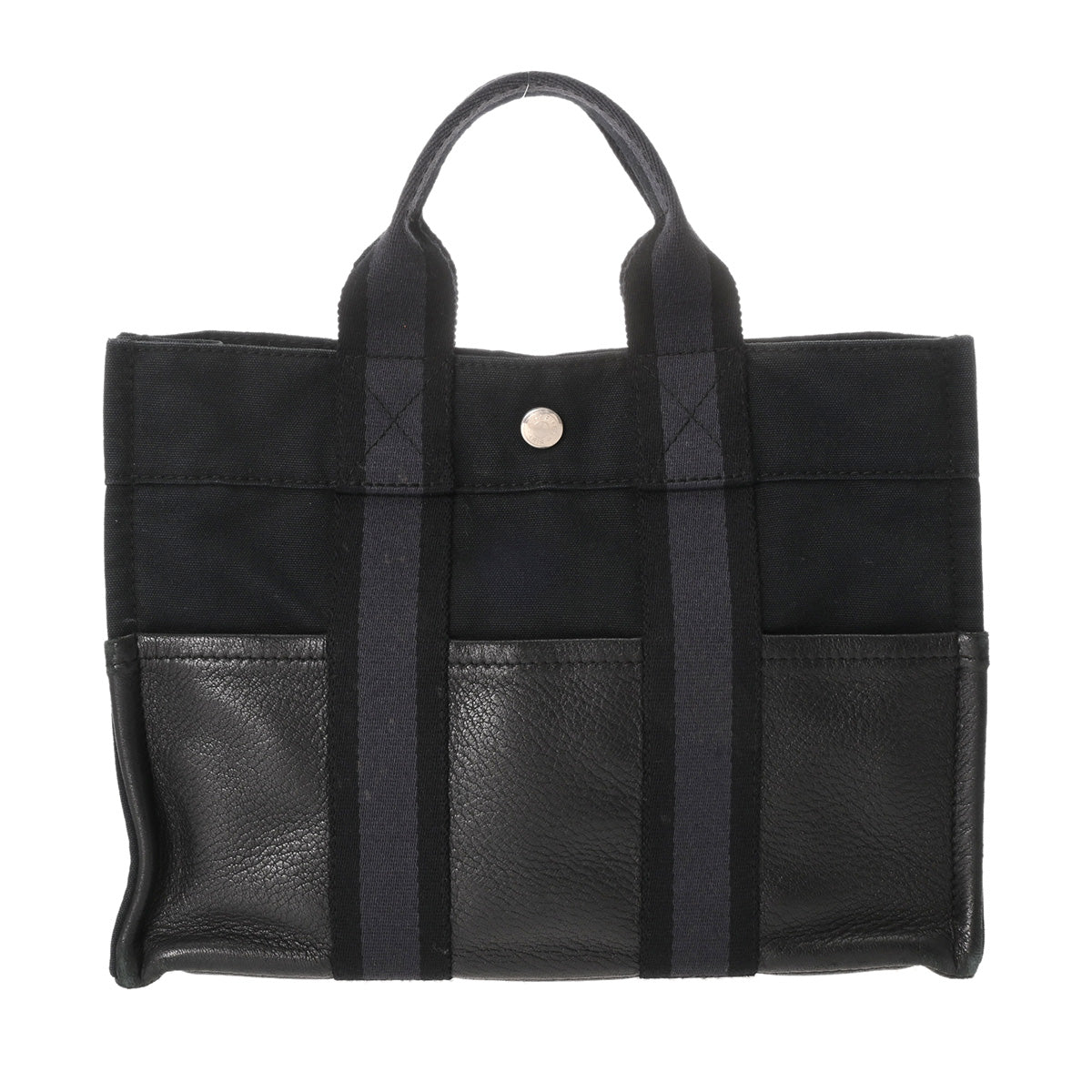 HERMES エルメス フールトゥ PM ハンドバッグ ブラック/ネイビー ユニ