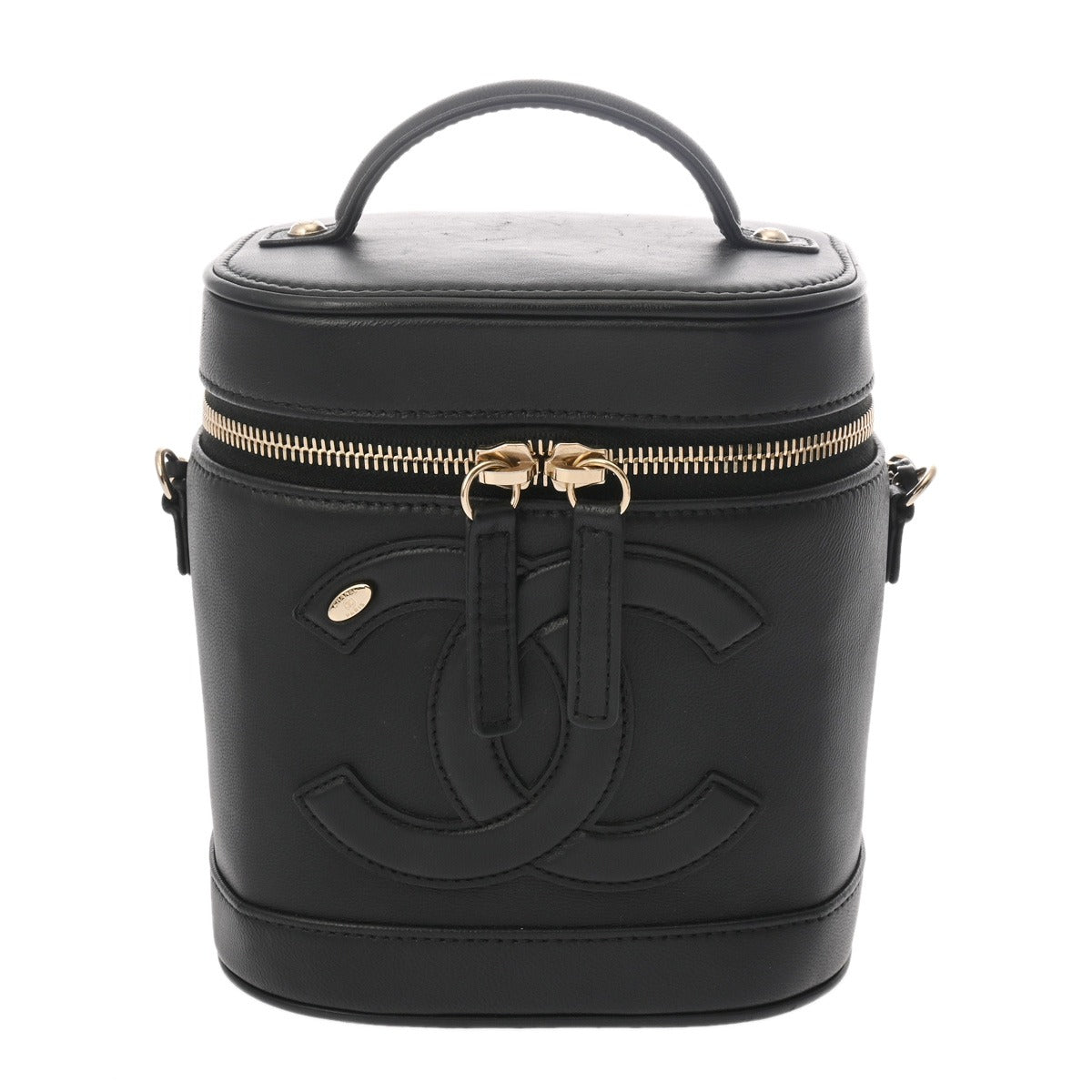 CHANEL シャネル バニティ 2WAY チェーンショルダー ブラック AS0323