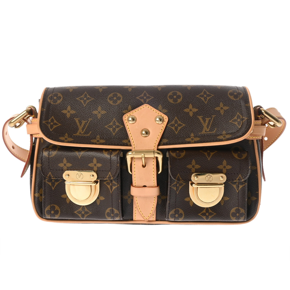 LOUIS VUITTON ルイヴィトン モノグラム ハドソン PM ブラウン M40027