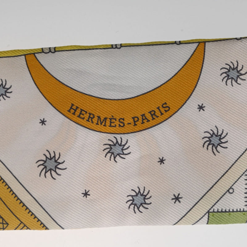 HERMES エルメス ツイリー OBJETS DE CURIOSITE グリーブルエッテ/ミエル 063757S レディース シルク100％ スカーフ 未使用 銀蔵