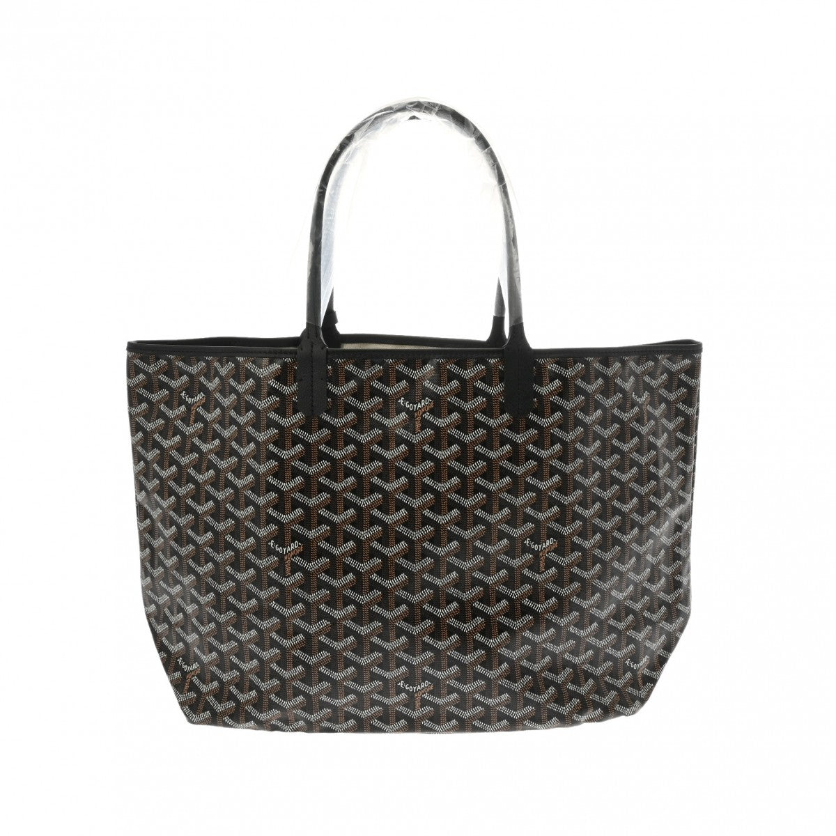 GOYARD ゴヤール サンルイ PM 黒/黒 ユニセックス PVC レザー トートバッグ 新品 - ショッピングサイト