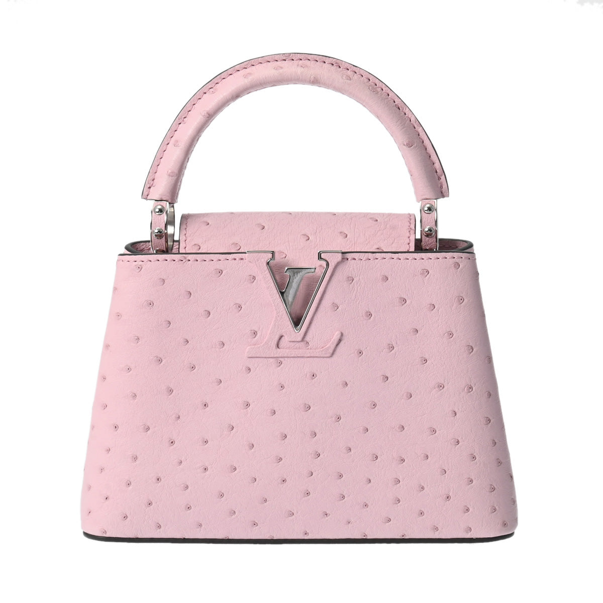 ルイヴィトンカプシーヌ MINI ピンク レディース オーストリッチ ハンドバッグ M99334 LOUIS VUITTON – 銀蔵オンライン