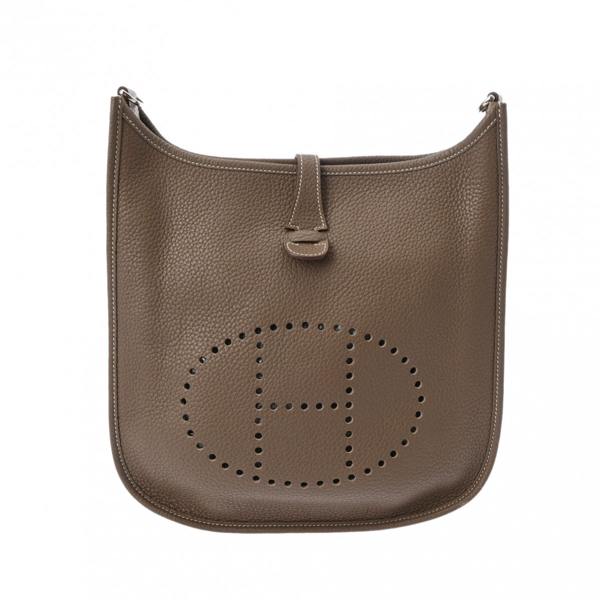 【美品】 HERMES エルメス エブリン３ PM ショルダーバッグ 刻印□R エルメス エヴリン3 PM 14128 エトゥープ □P刻印(2012年頃)刻印 ユニ