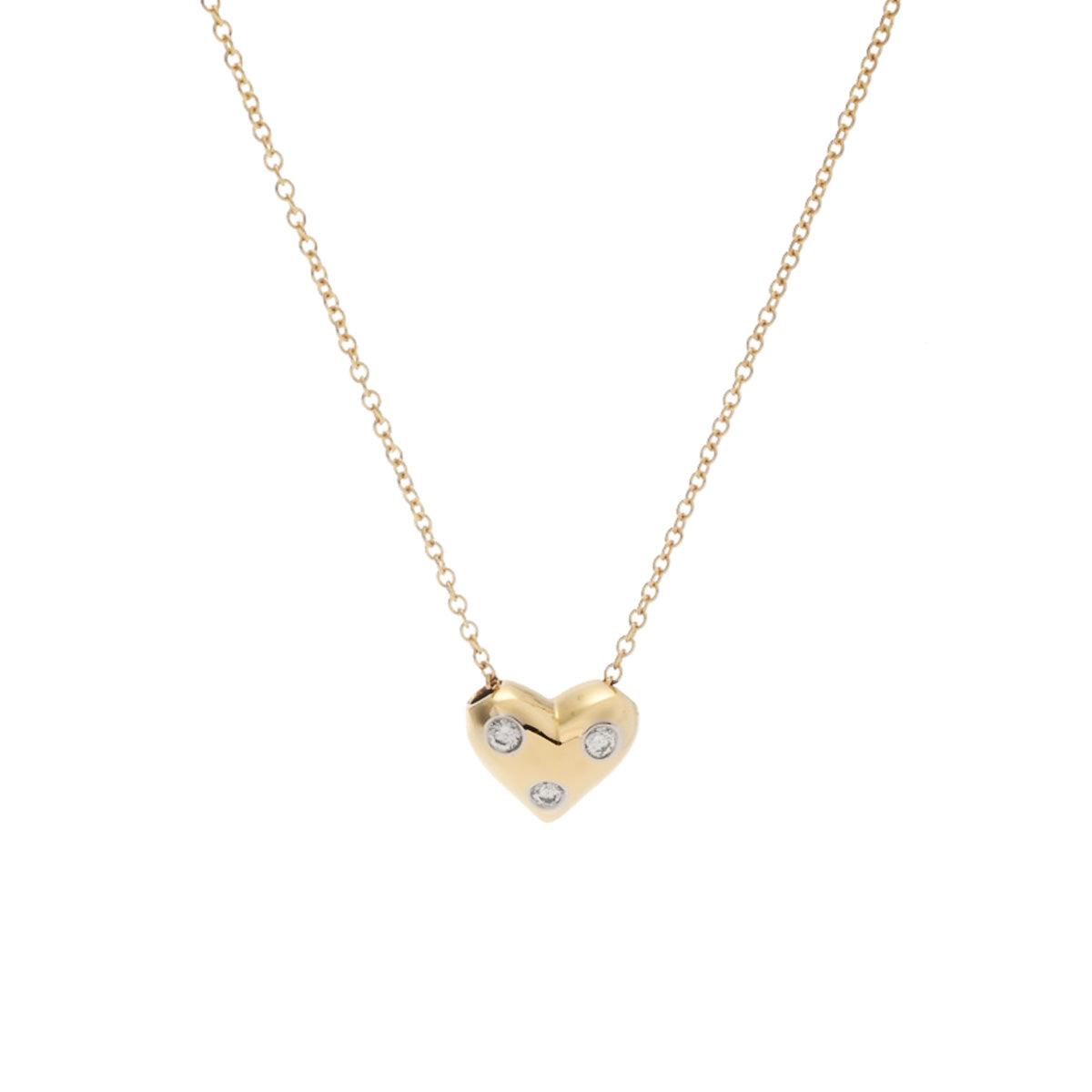 希少 TIFFANY&CO. ドッツハート ネックレス PT950 3P ダイヤ 楽天市場】TIFFANY&Co. ティファニー ドッツハート ネックレス 3P