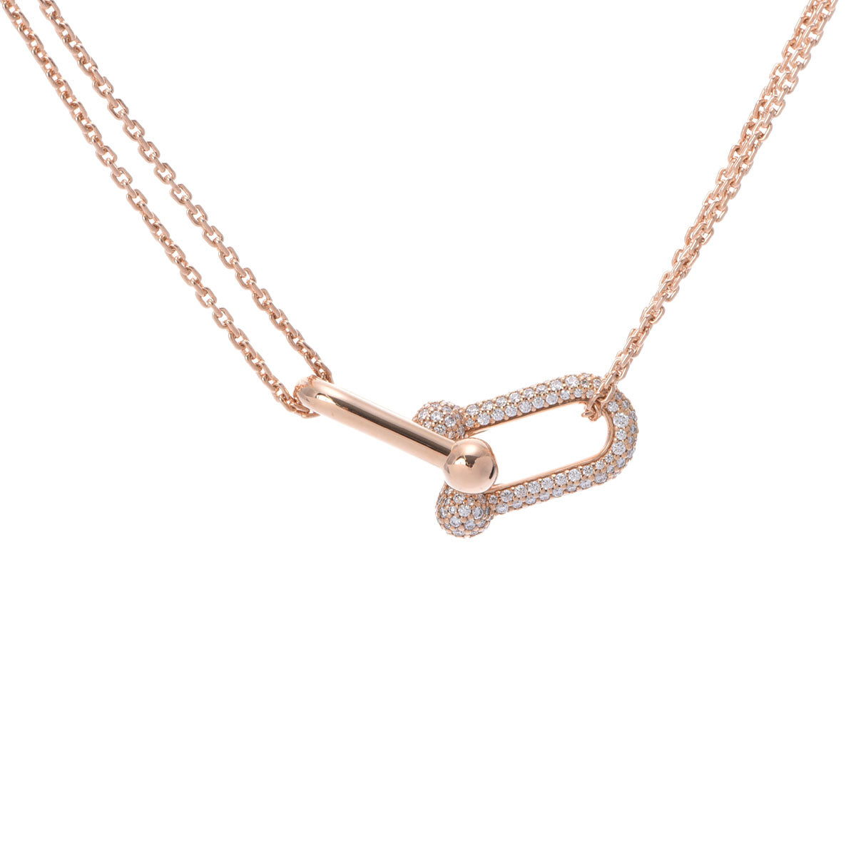 ティファニーハードウェア ラージ ダブルリンク ペンダント ダイヤ