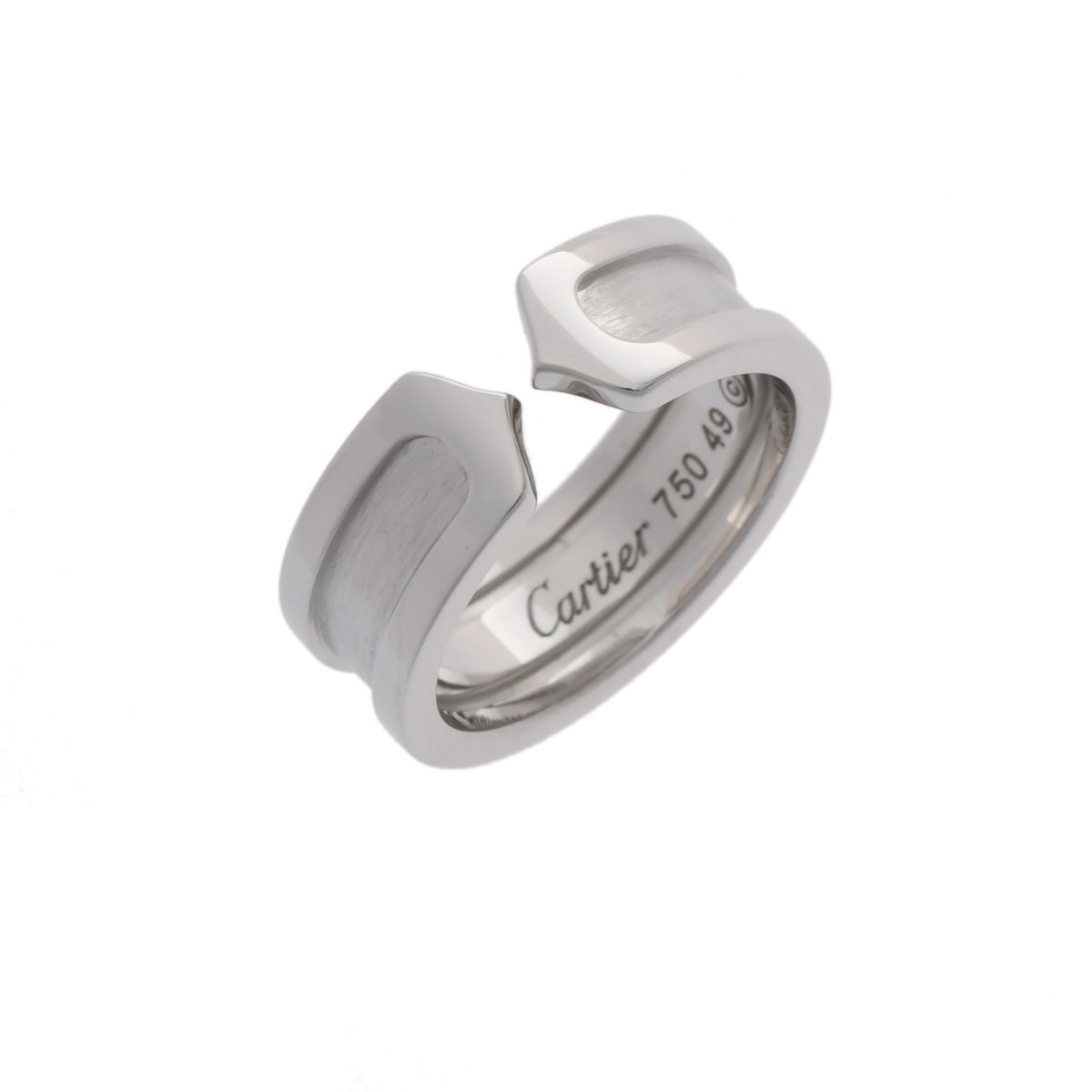 希少レア　Cartier C2リング　指輪　ホワイトゴールド　10号　廃盤品 希少レア Cartier C2リング 指輪 ホワイトゴールド 10号 廃盤品
