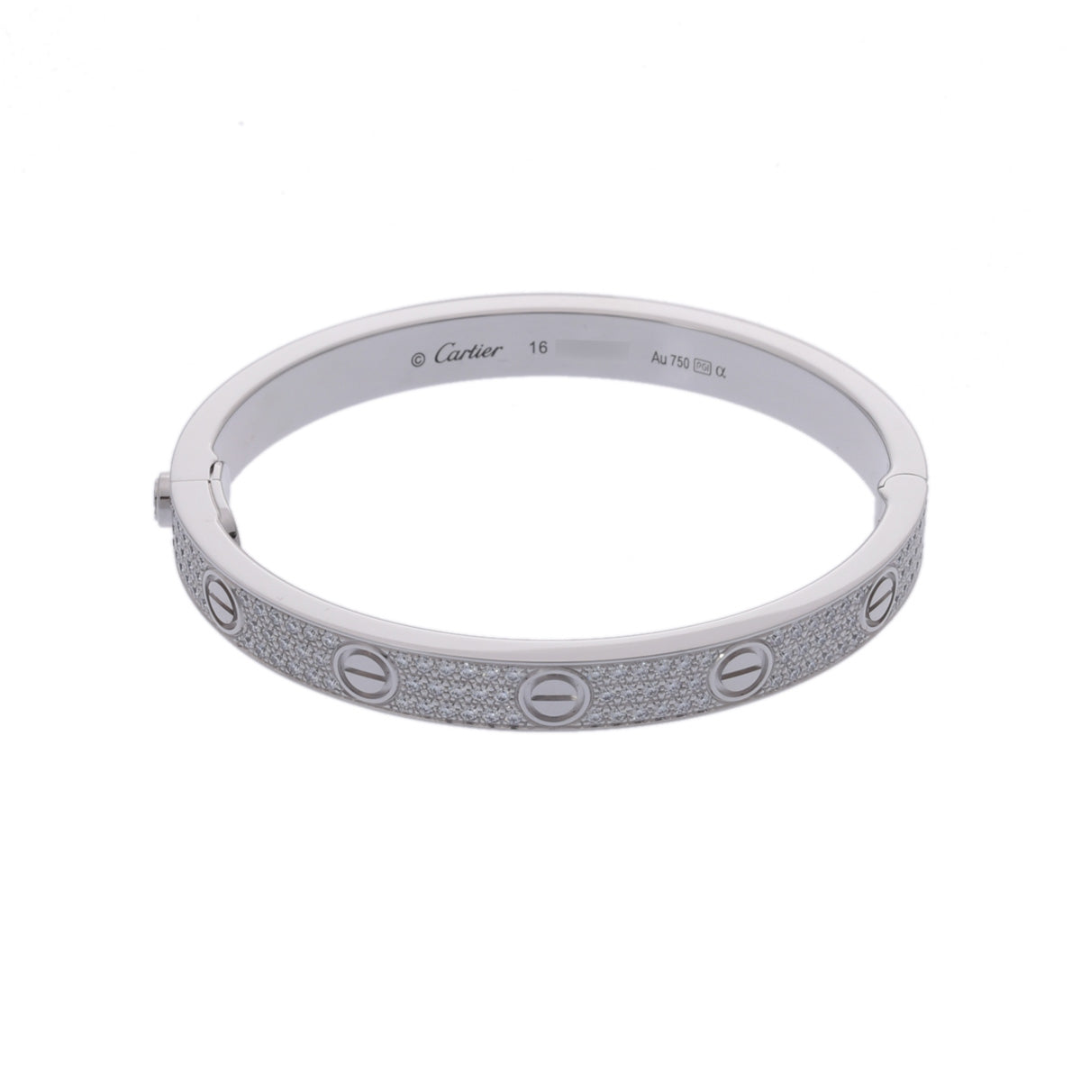 カルティエ ラブブレス クラシック パヴェダイヤ #16 レディース カルティエ ラブブレス クラシック パヴェダイヤ #16 レディース