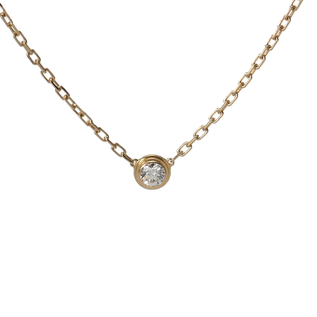 Cartier カルティエ　ダムール イエローゴールド カルティエダムール SM 一粒ダイヤ レディース K18イエローゴールド