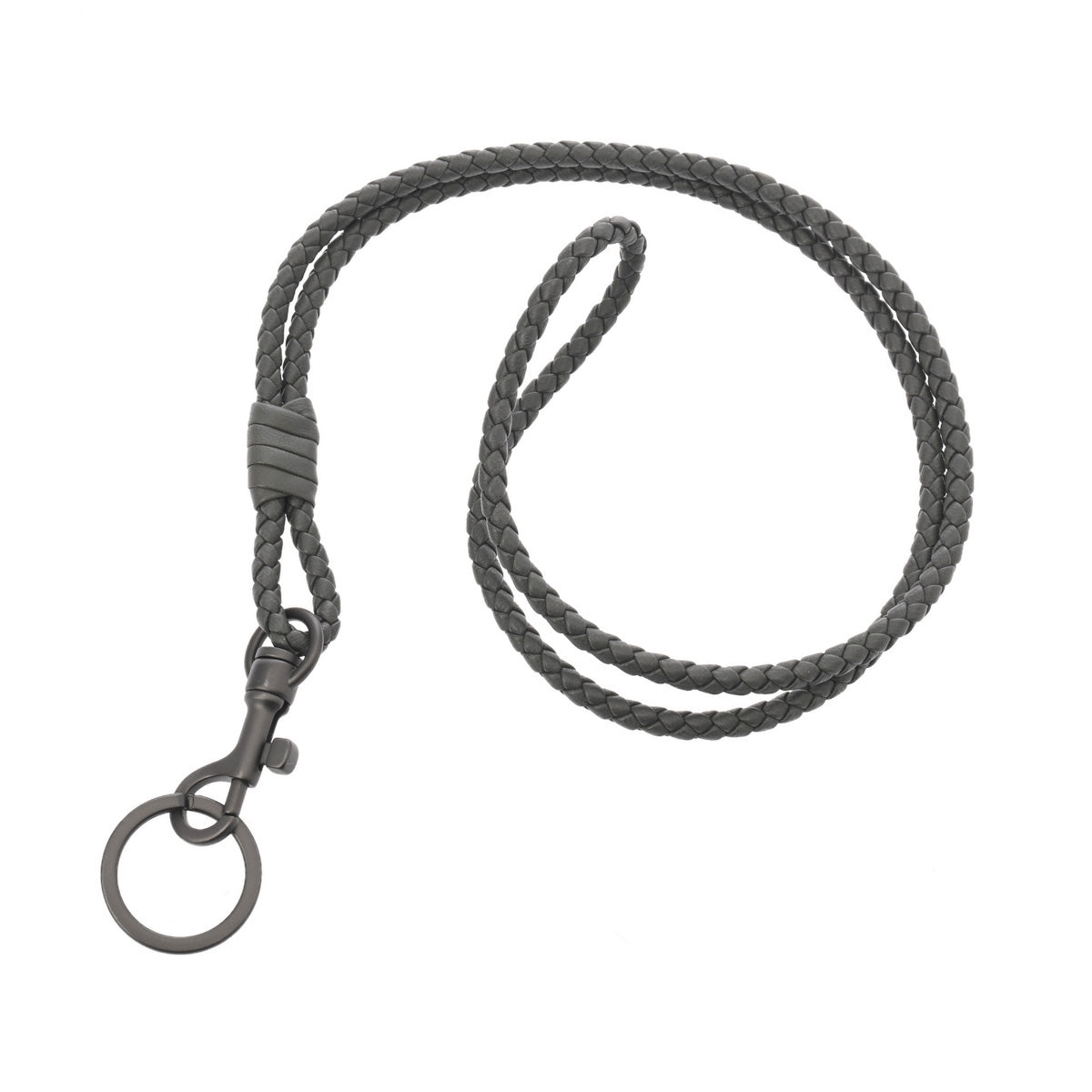 ボッテガヴェネタネックストラップ 43169 グレー ユニセックス レザー