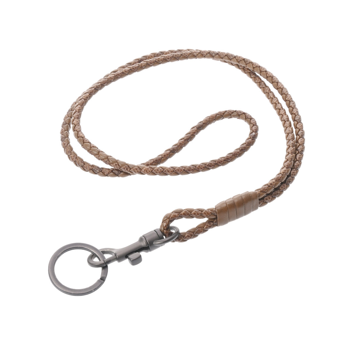 美品BottegaVenetaボッテガヴェネタレザーストラップ ボッテガヴェネタ ネックストラップ 43169 ブラウン ユニセックス