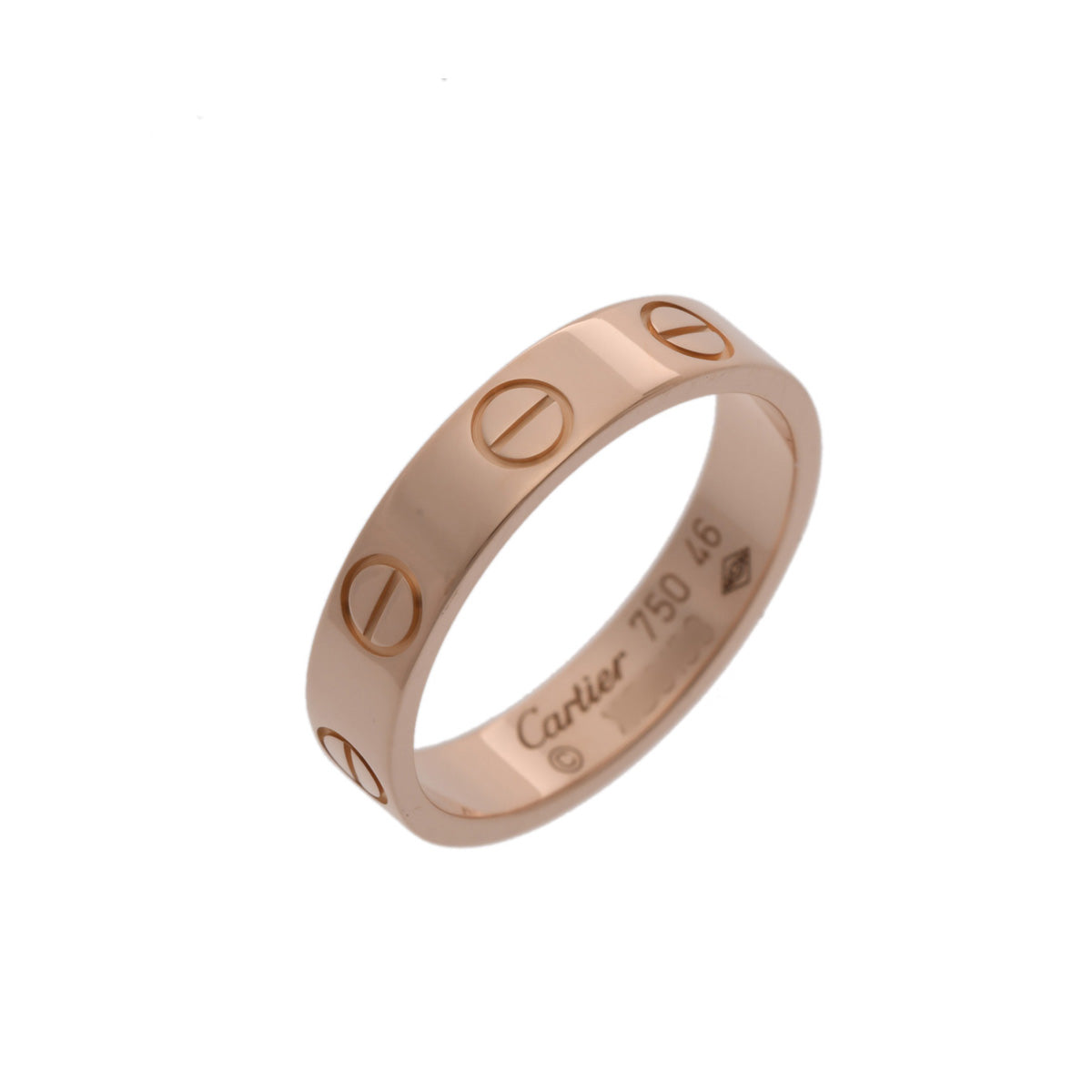 Cartier ミニラブリング 46 ピンクゴールド カルティエ ミニ ラブリング #46 レディース K18ピンクゴールド PG