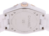 CHANEL シャネル J12-365 H3839 メンズ ベージュゴールド/白セラミック /SS 腕時計 自動巻き 白文字盤 Aランク 中古 銀蔵