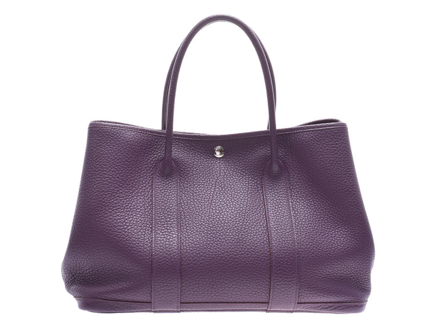 HERMES エルメスガーデンパーティ36 カシス シルバー金具 □P刻印(2012 