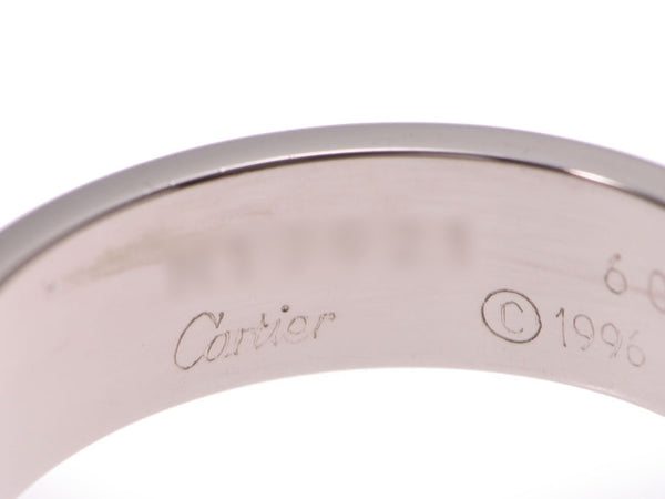 カルティエ ラブリング #60 メンズ レディース WG 9.0g 指輪 Aランク 美品 CARTIER 中古 銀蔵