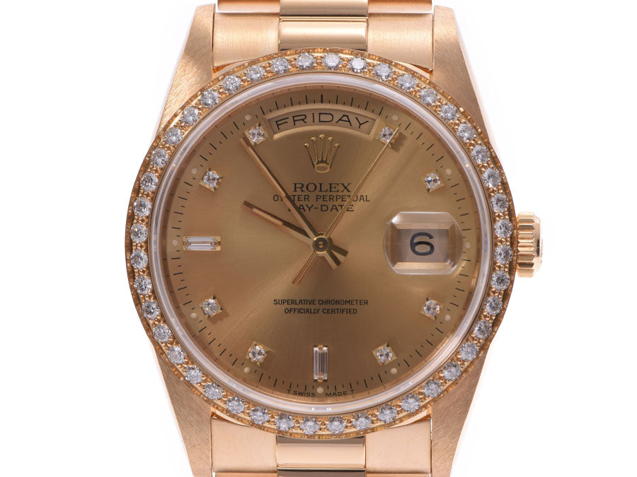 ❇️美品です！ロレックス デイデイト 18348A YG AT シャンパン文字盤