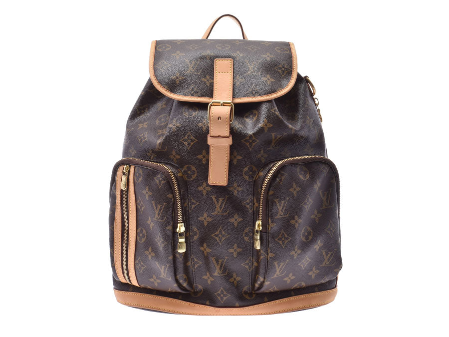 LOUIS VUITTON Backpack Daypack M40637 Parc Monogram macacer Brown