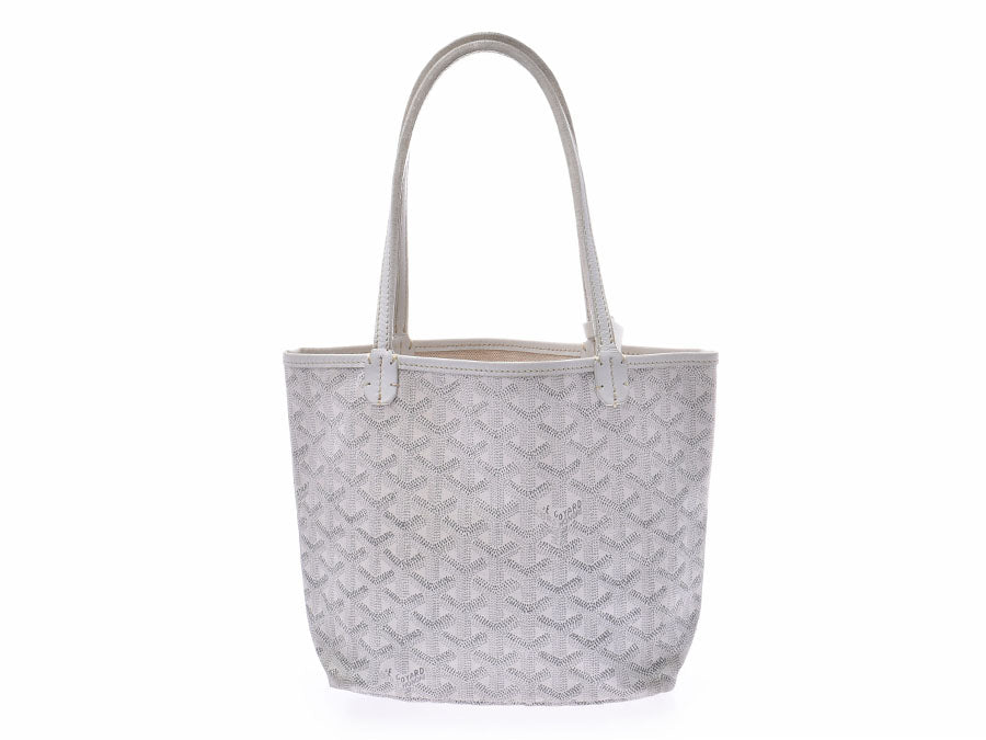 Goyar Saint Louis Junior White Ladies Handbag GOYARD Used