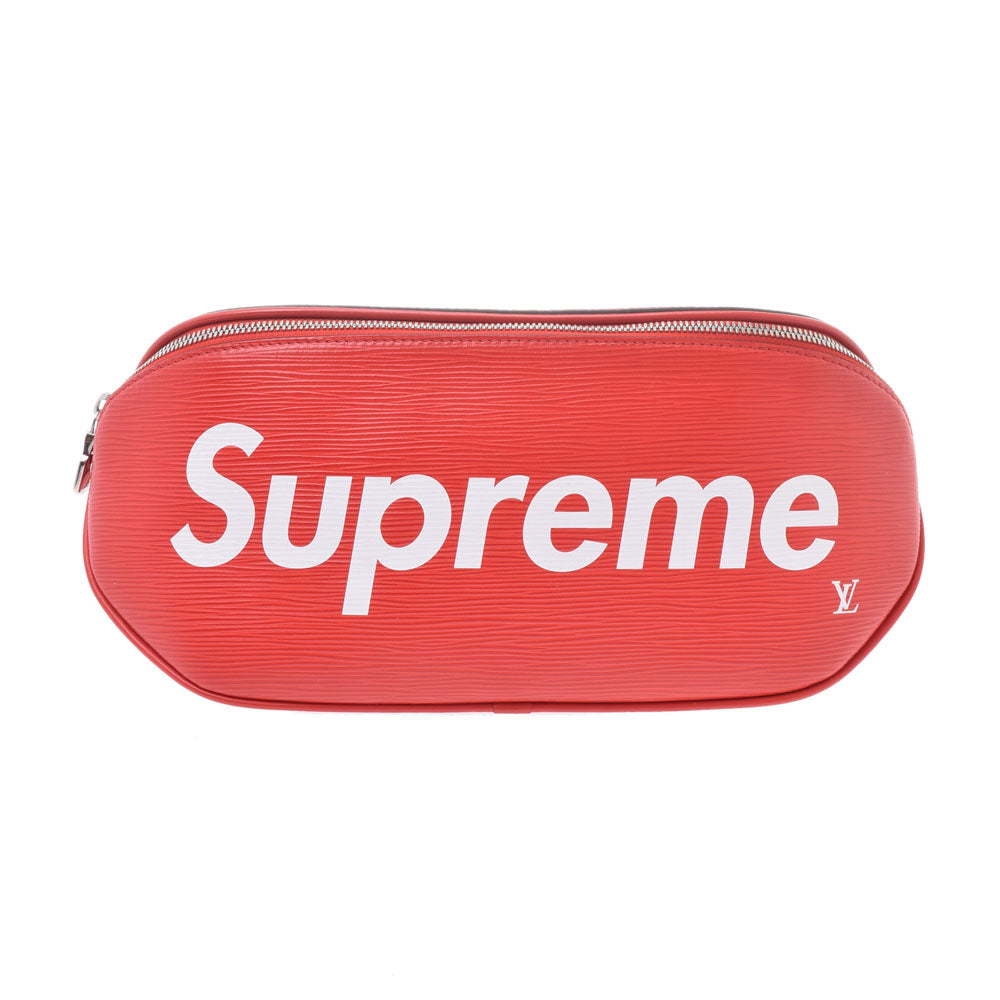 ルイヴィトンバムバッグ Supremeコラボ 14127 赤 メンズ エピレザー