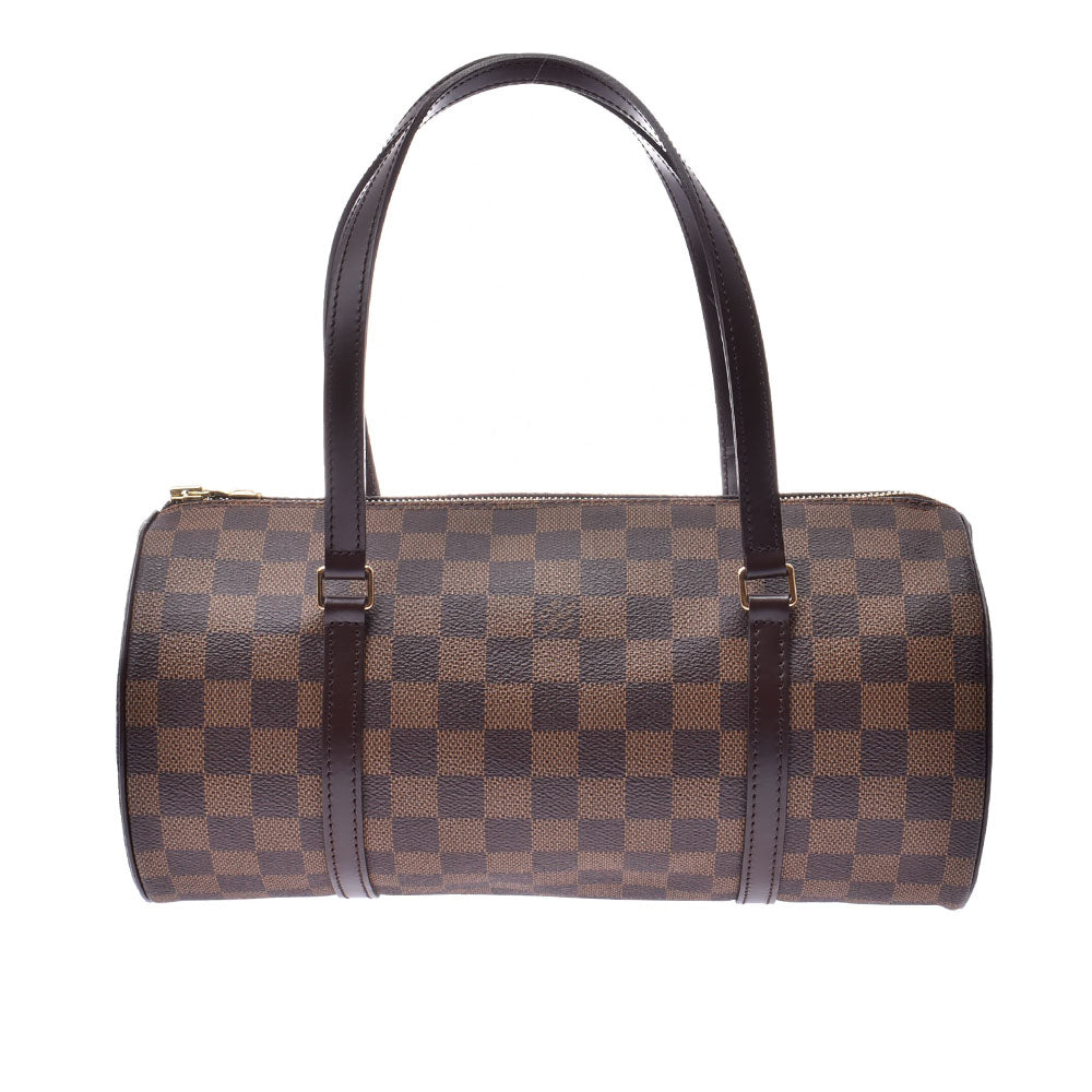 LOUIS VUITTON ルイヴィトン ダミエ パピヨンL ブラウン N51303 レディース ダミエキャンバス ハンドバッグ Aランク 中古 -  特価タイムセール