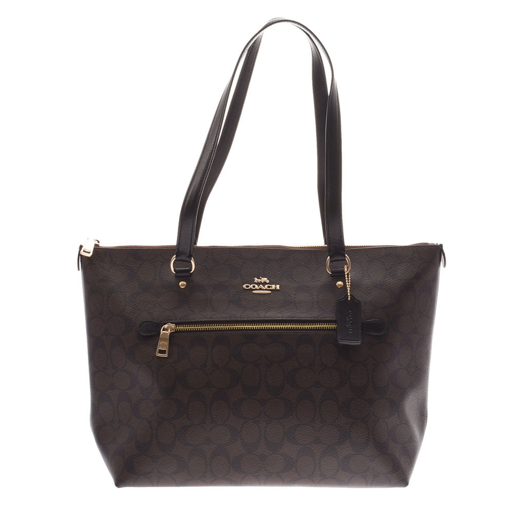 コーチ 70395 シグネチャー トートバッグ PVC COACH ブラウン COACH シグネチャー リバーシブル トートバッグ PVC レザー 肩掛け