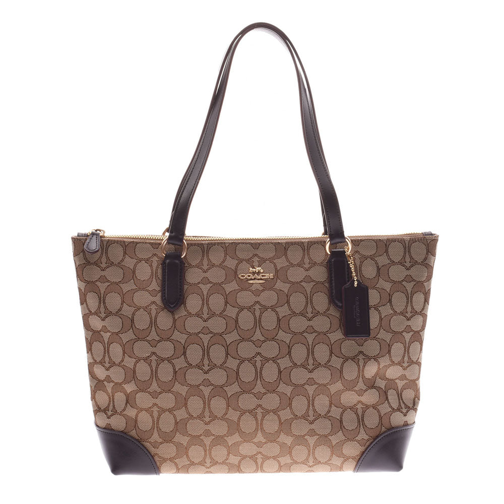 Coach zip outlet tote signature