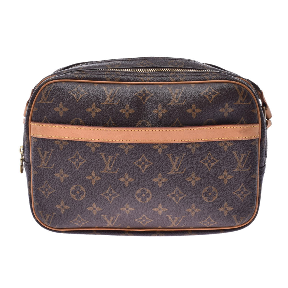 LOUIS VUITTON ルイヴィトン モノグラム リポーターPM ブラウン M45254 