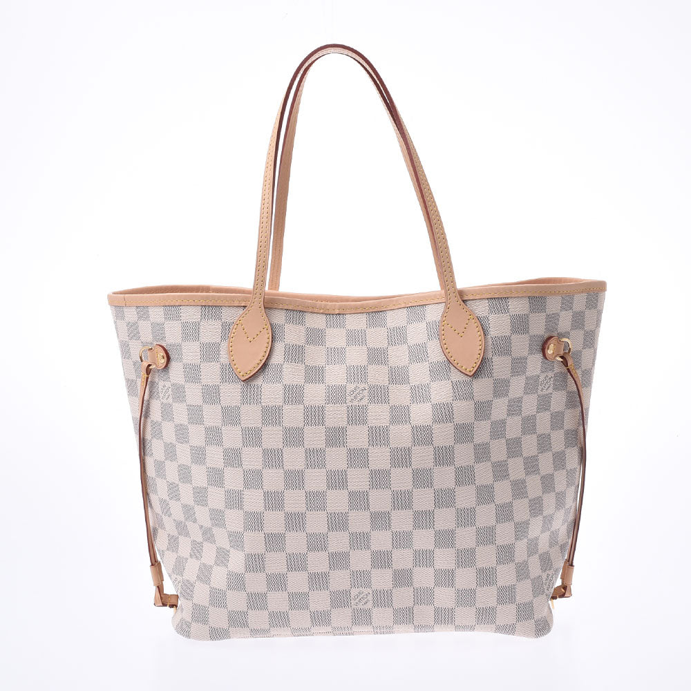 ルイ ヴィトン ダミエ アズール ネヴァーフルMM トートバッグ ショルダーバッグ N51107 PVC レディース LOUIS VUITTON 【222-05898】