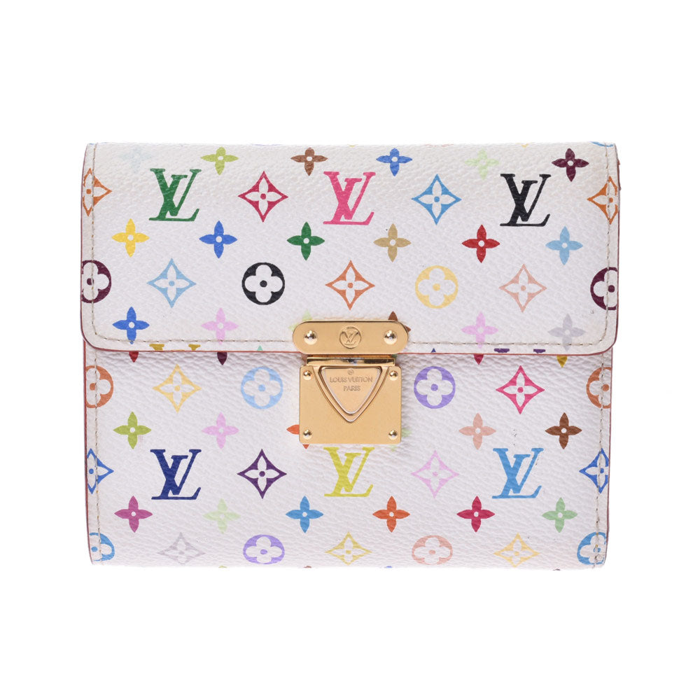 LOUIS VUITTON Monogram Multicolor Portefeuille Koala Rich Trifold Wallet  M58081 White Women's