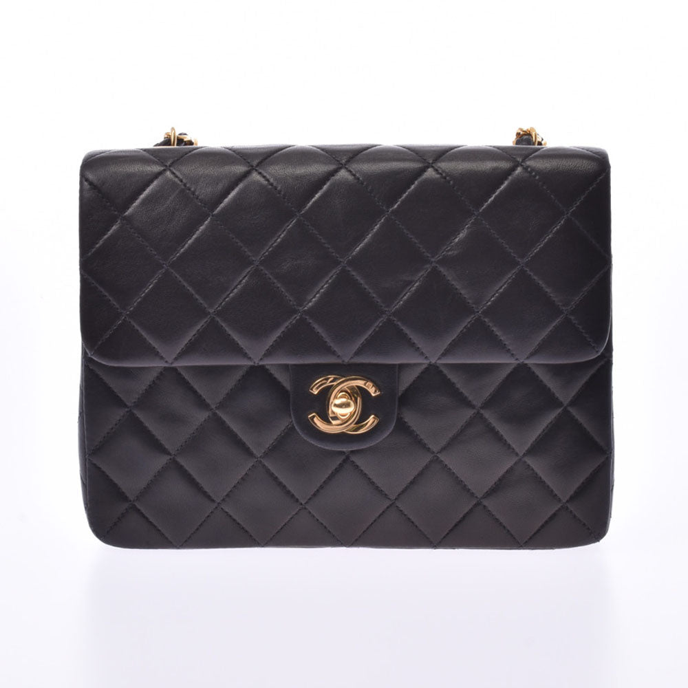 並行輸入品 CHANEL ショルダーバッグ ブラック シャネルチェーンショルダーバッグ 14143 黒 ゴールド金具 レディース