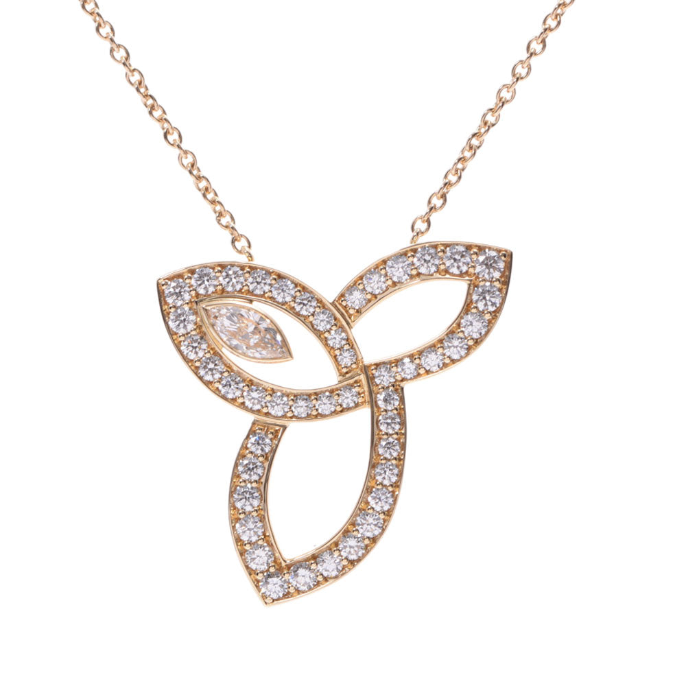 HARRY WINSTON ハリーウィンストン リリークラスター ネックレス レディース ダイヤ/YG ネックレス Aランク 中古 - 正規 品 激安