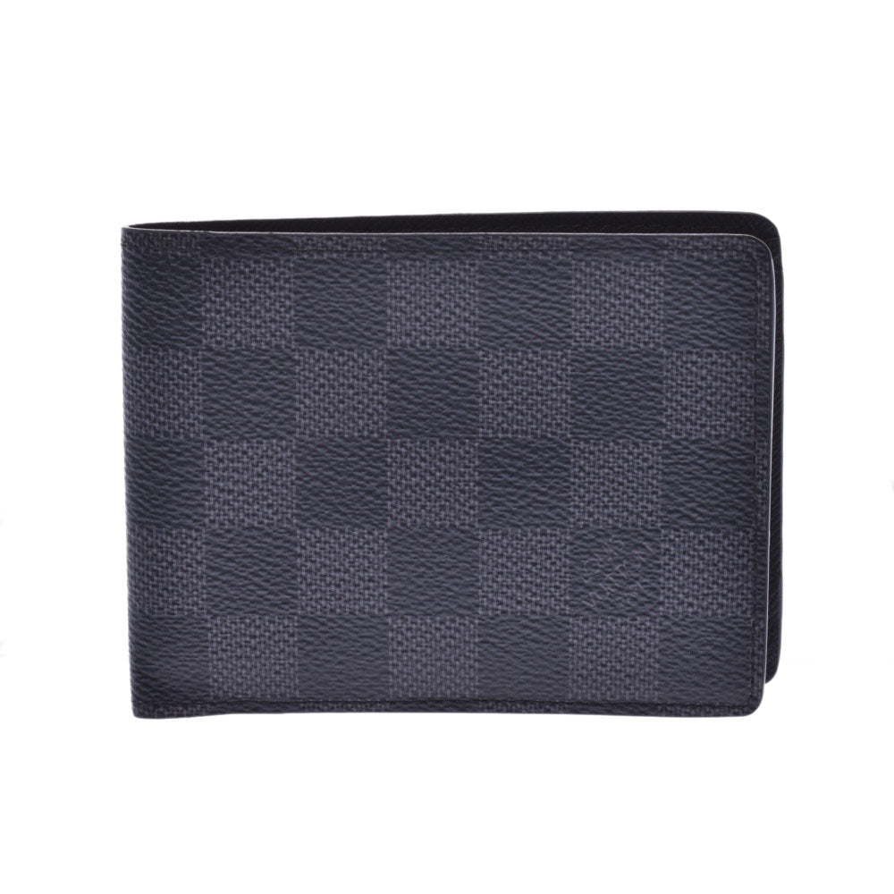 ルイ・ヴィトン LOUIS VUITTON ダミエ・グラフィット ポルトフォイユ ミュルティプル N62663 札入れ メンズ 送料無料 【中古】 ルイヴィトングラフィット ポルトフォイユ ミュルティプル 14137 黒