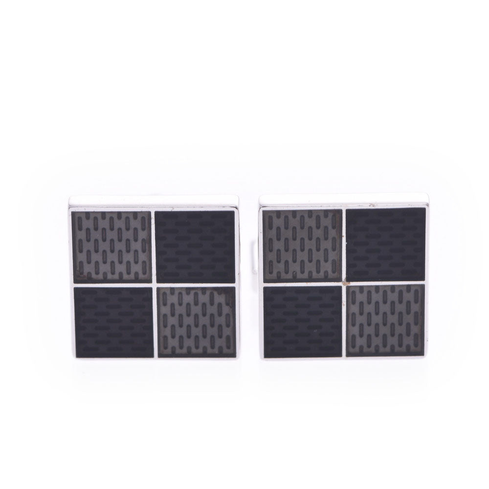 ルイヴィトン カフス　ダミエ柄　シルバー ルイヴィトンダミエ柄 シルバー金具 メンズ カフス R65054 LOUIS