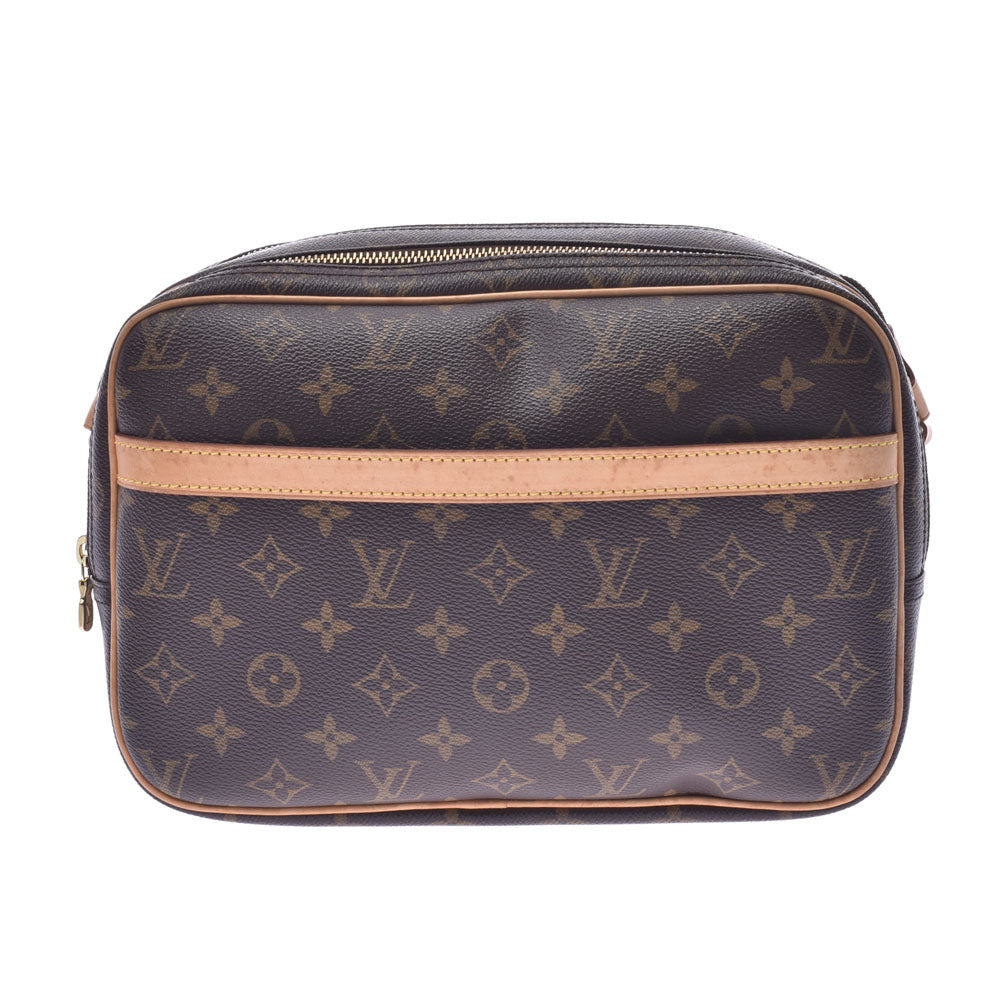 LOUIS VUITTON ルイヴィトン モノグラム リポーターPM ブラウン M45254 