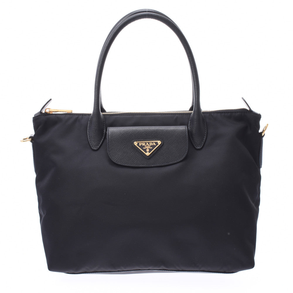 Prada tessuto 2025 saffiano nylon tote